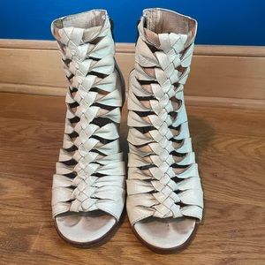 Frye open toe heels - sz 9